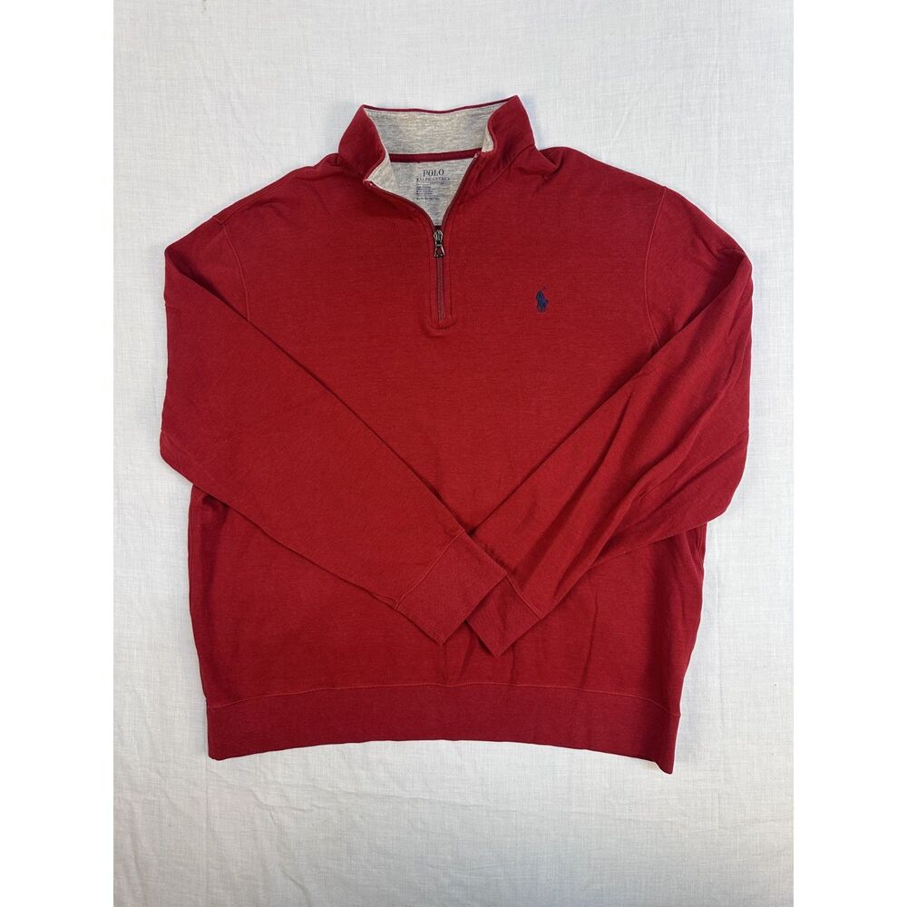 Polo Ralph Lauren Performance Quarter Zip Red XL